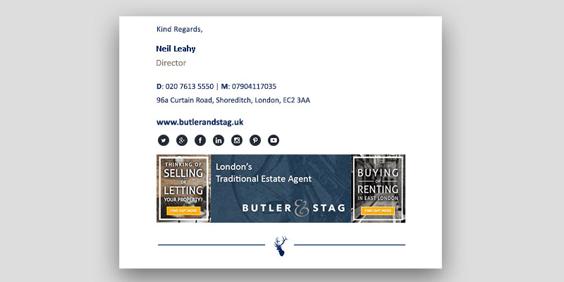 Butler & Stag Bespoke Email Signature