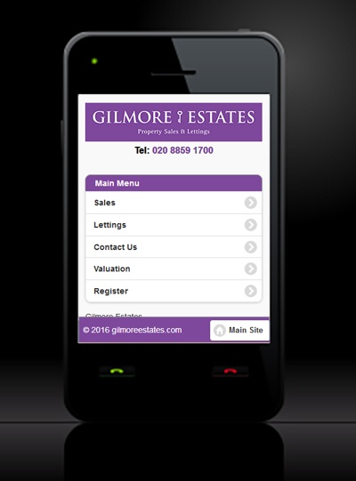 Gilmore Estates - New Estate Agent Mobile Website Launched