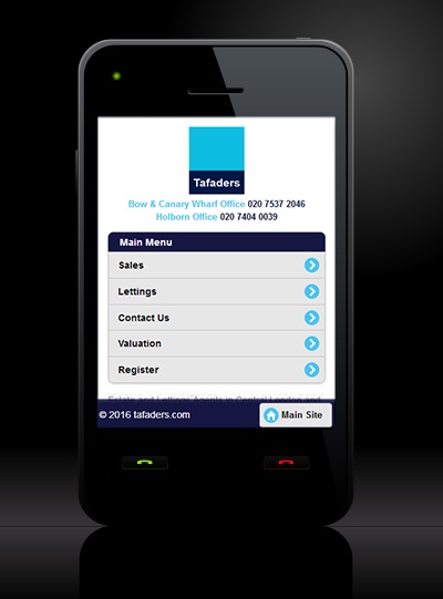 Tafaders - New Estate Agent Mobile Website Launched