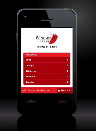 Wentworth Estates - New Estate Agent Mobile Website Launched