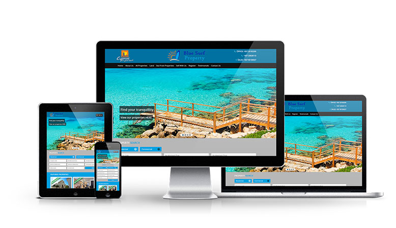 Blue Surf Property - New Estate Agent Website Launched