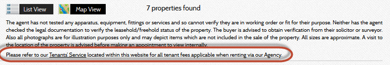 Figure 4 - In the footer message/disclaimer. In the footer message/disclaimer.