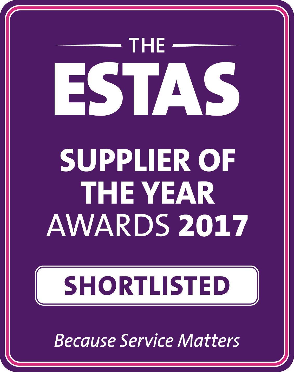 ESTAS Supplier Of The Year Award 2017