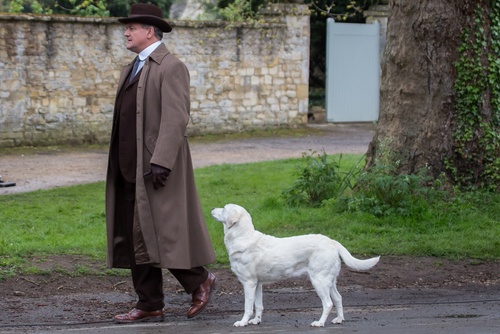 Hugh Bonneville filming Downton Abbey. Hugh Bonneville filming Downton Abbey.