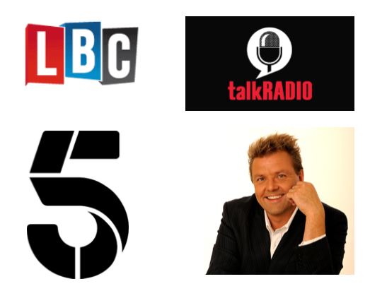Channel 5, LBC, talkRADIO, Martin Roberts Channel 5, LBC, talkRADIO, Martin Roberts