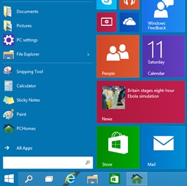 Windows 10 technical preview - PCHomes testing underway